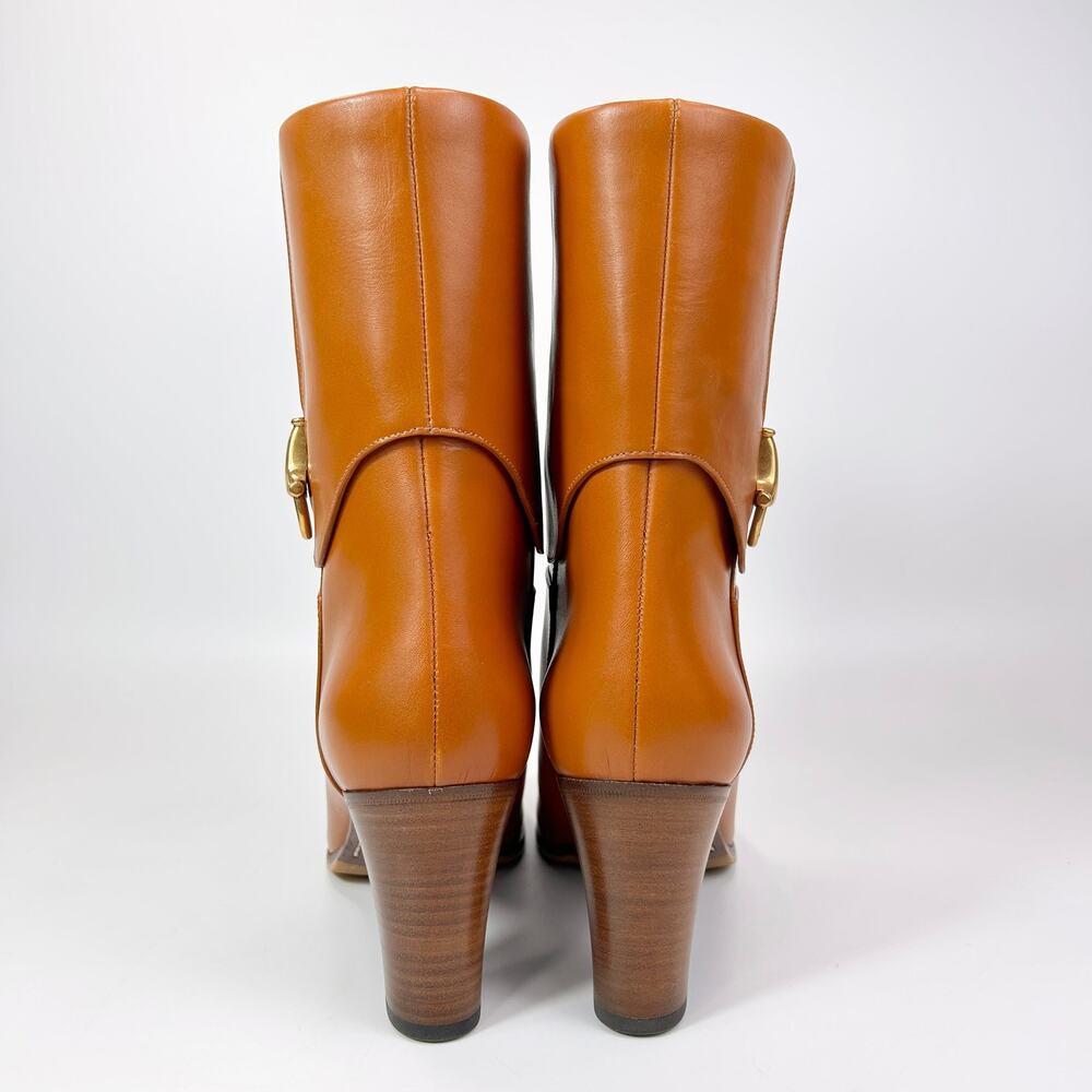 Gucci Tan Leather Ankle Boots - Picture 5 of 9